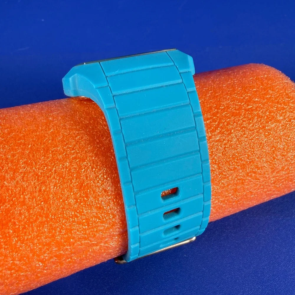 Diesel DZ-1584 Trojan Blue Silicone Watch 44mm Mineral Crystal